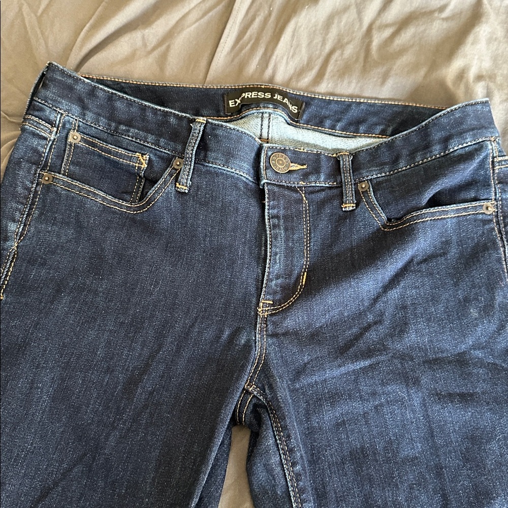 Express Barely Boot Low Rise Jeans - Picture 2 of 5